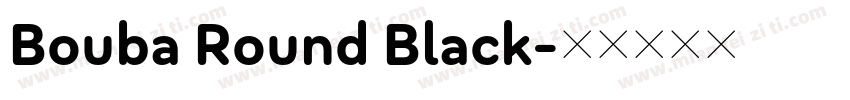 Bouba Round Black字体转换